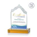 McKinley Full Color Amber Peak Crystal Award