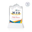 Kilimanjaro Full Color White on Newhaven Peak Crystal Award