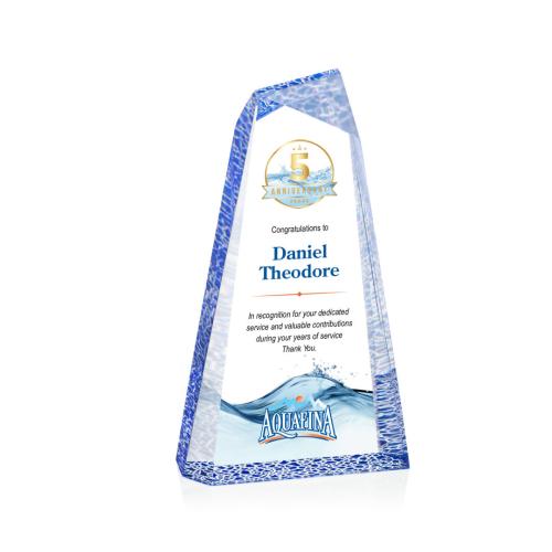 Corporate Awards - Acrylic Awards - Veradero Full Color Blue Peak Acrylic Award