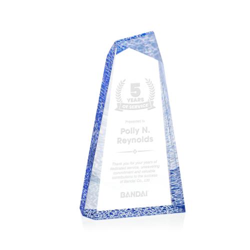 Corporate Awards - Acrylic Awards - Veradero Blue Peak Acrylic Award