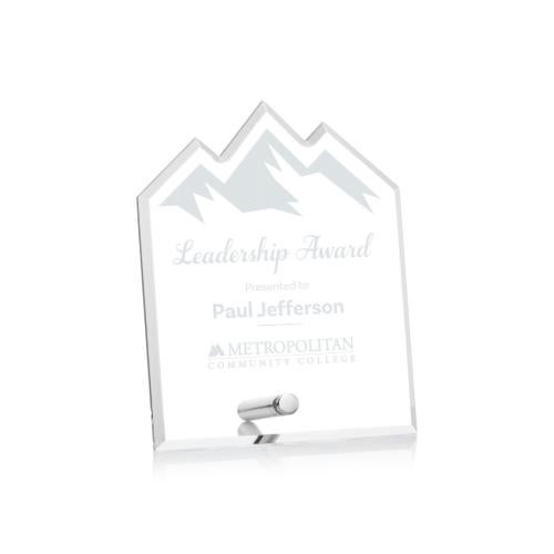 Corporate Awards - Acrylic Awards - Polaris Summit Silver Peak Acrylic Award