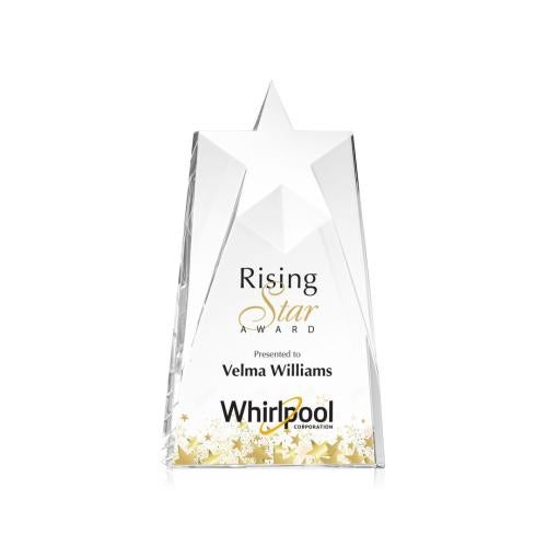 Corporate Awards - Crystal Awards - Crystal Star Awards - Millington Full Color Star Crystal Award