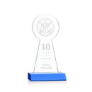 Laidlaw Tower Sky Blue Obelisk Crystal Award