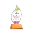 Odessy Vividprint&trade; Amber on Newhaven Flame Crystal Award