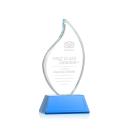 Odessy Sky Blue on Newhaven Flame Crystal Award