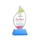 Odessy Vividprint&trade; Sky Blue on Newhaven Flame Crystal Award