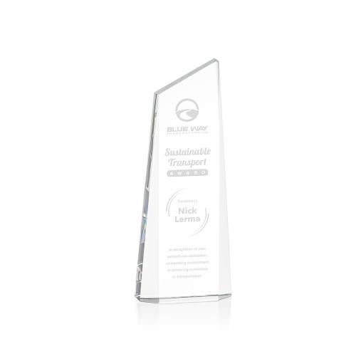 Corporate Awards - Crystal Awards - Crystal Pillar Awards - Belmont Tower Obelisk Crystal Award