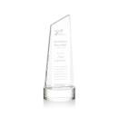 Belmont Tower Clear on Stanrich Base Obelisk Crystal Award