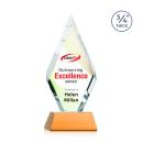 Richmond Full Color Amber on Newhaven Crystal Award
