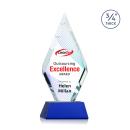 Richmond Full Color Blue on Newhaven Crystal Award