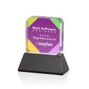 Flamborough Full Color Black on Base Crystal Award
