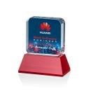 Flamborough Full Color Red on Base Crystal Award