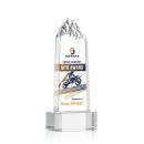 Himalayas Full Color Clear on Base Obelisk Crystal Award