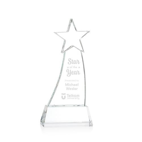 Corporate Awards - Crystal Awards - Crystal Star Awards - Manolita Clear Star Crystal Award