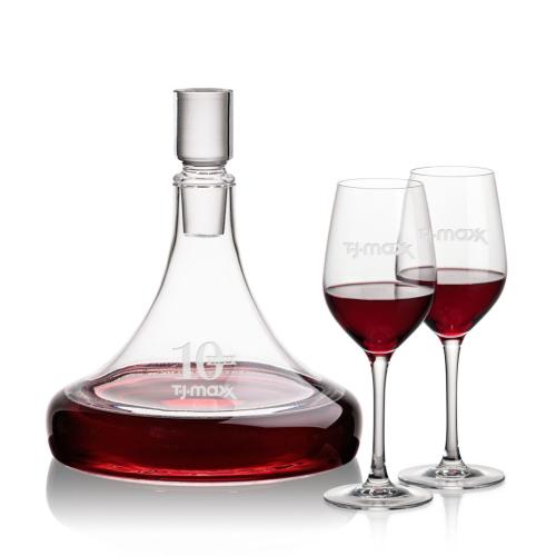 Corporate Recognition Gifts - Etched Barware - Ashby Decanter & Lethbridge Wine