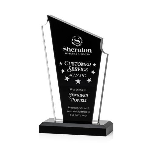 Corporate Awards - Acrylic Awards - Dunstable Black Peak Acrylic Award