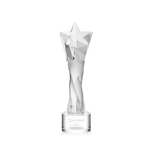 Corporate Awards - Crystal Awards - Crystal Star Awards - Arlington Clear on Marvel Base Star Crystal Award