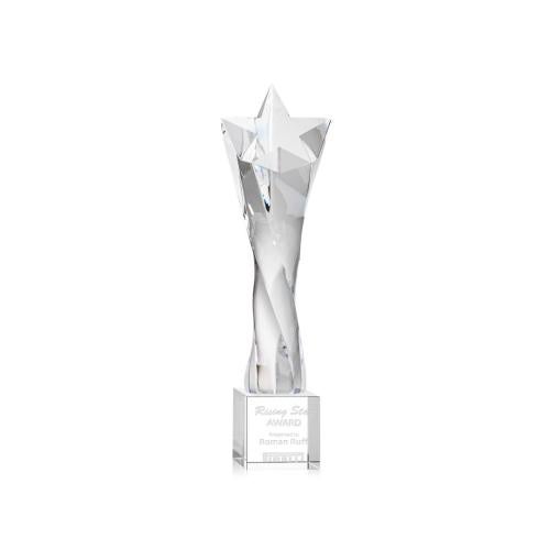 Corporate Awards - Crystal Awards - Crystal Star Awards - Arlington Star on Granby Base Crystal Award