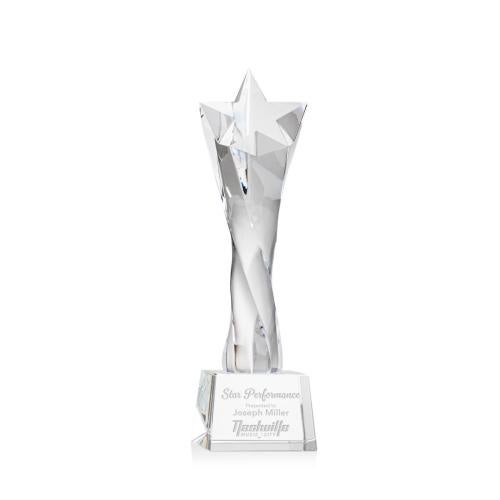 Corporate Awards - Crystal Awards - Crystal Star Awards - Arlington Clear on Robson Base Star Crystal Award