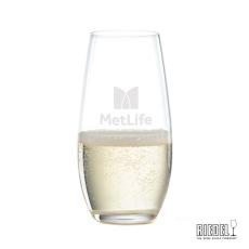 RIEDEL Stemless Flute - 9.25oz - Deep Etch - Corporate Recognition Gifts