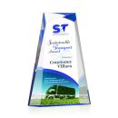 Tyneside Full Color Blue Obelisk Acrylic Award