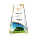 Tyneside Full Color Gold Obelisk Acrylic Award