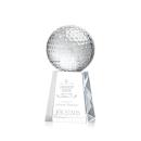 Golf Ball Spheres on Celestina Base Crystal Award