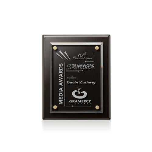 Corporate Awards - Award Plaques - Caledon Plaque - Black/Gold