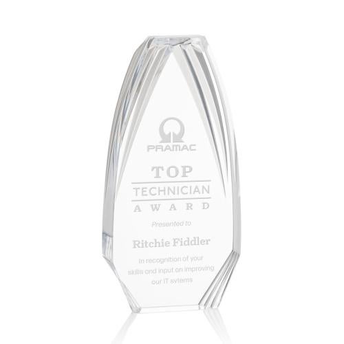 Corporate Awards - Acrylic Awards - Lantana Clear Acrylic Award