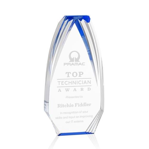 Corporate Awards - Acrylic Awards - Lantana Blue Acrylic Award