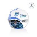 Piedmont Full Color Blue Acrylic Award