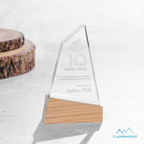Corporate Awards - Acrylic Awards - Terra Sail Wood Award