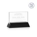 Walkerton Starfire/Black (Horiz) Rectangle Crystal Award