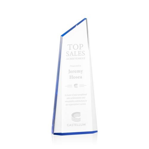 Corporate Awards - Acrylic Awards - Hudson Blue Peak Acrylic Award