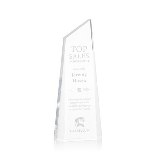Corporate Awards - Acrylic Awards - Hudson Clear Peak Acrylic Award
