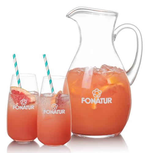 Corporate Recognition Gifts - Etched Barware - Geneva Pitcher & Hogarth Beverage
