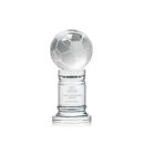 Soccer Ball Spheres on Colverstone Base Crystal Award