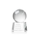 Baseball Spheres on Robson Base Crystal Award