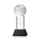 Basketball Black on Stowe Base Spheres Crystal Award
