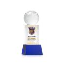 Basketball Full Color Blue on Belcroft Spheres Crystal Award