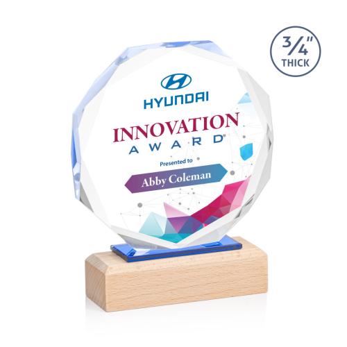 Corporate Awards - Eco Friendly Awards - Wood Awards - Mallorca Full Color Wood Award