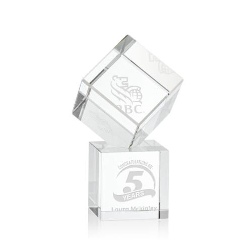 Corporate Awards - Crystal Awards - Burrill Crystal on Granby Base Award