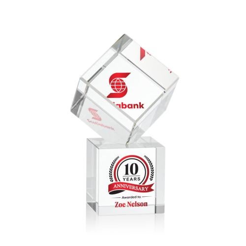Corporate Awards - Full Color Awards - Burrill Full Color Crystal on Granby Base Award