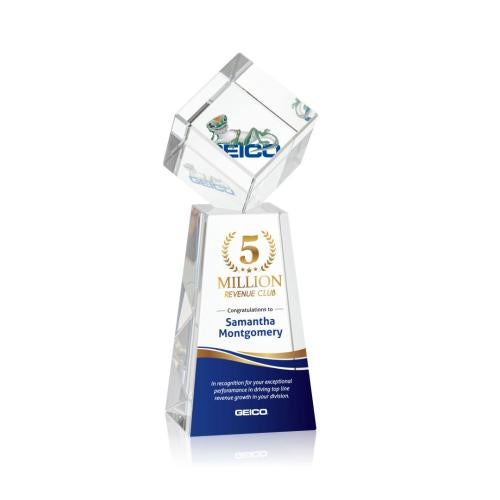 Corporate Awards - Full Color Awards - Burrill Full Color Crystal on Novita Base Award
