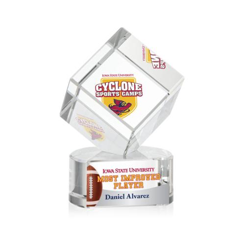 Corporate Awards - Full Color Awards - Burrill Full Color Clear on Paragon Base Crystal Award
