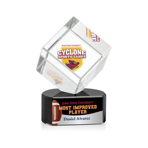 Corporate Awards - Full Color Awards - Burrill Full Color Black on Paragon Base Crystal Award