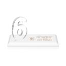 Northam Milestone White Number Crystal Award