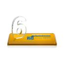Northam Milestone Full Color Amber Number Crystal Award
