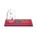 Northam Milestone Full Color Red Number Crystal Award