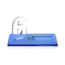 Northam Milestone Full Color Sky Blue Number Crystal Award